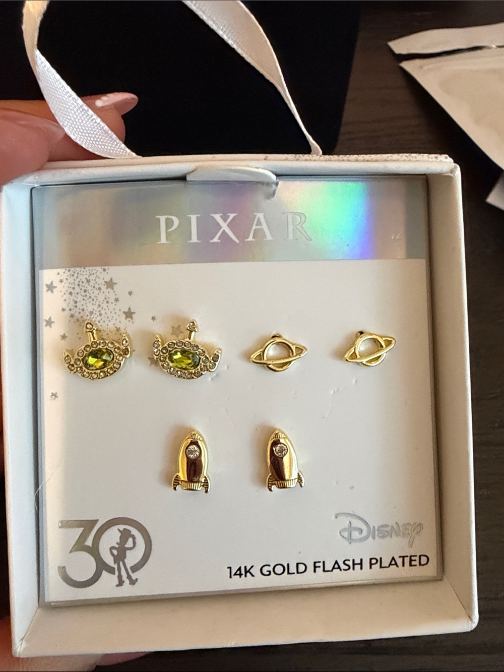 14K Gold plated Toy Story x Pixar Charm Earrings.